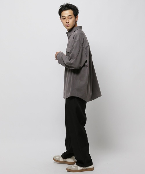 niko and...(ニコアンド)の「TRダブルポケットシャツ(シャツ/ブラウス・メンズ・ブラック/チャコール・MEDIUM/LARGE)」の12枚目の写真