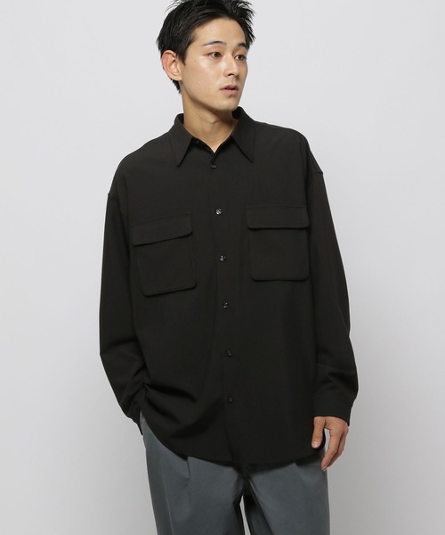 niko and...(ニコアンド)の「TRダブルポケットシャツ(シャツ/ブラウス・メンズ・ブラック/チャコール・MEDIUM/LARGE)」の17枚目の写真