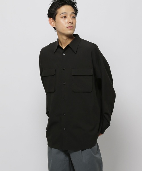 niko and...(ニコアンド)の「TRダブルポケットシャツ(シャツ/ブラウス・メンズ・ブラック/チャコール・MEDIUM/LARGE)」の18枚目の写真