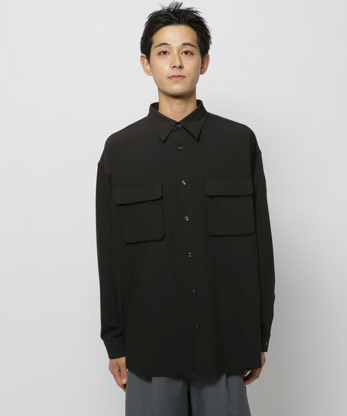 niko and...(ニコアンド)の「TRダブルポケットシャツ(シャツ/ブラウス・メンズ・ブラック/チャコール・MEDIUM/LARGE)」の19枚目の写真