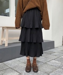 レイヤーフリルスカート