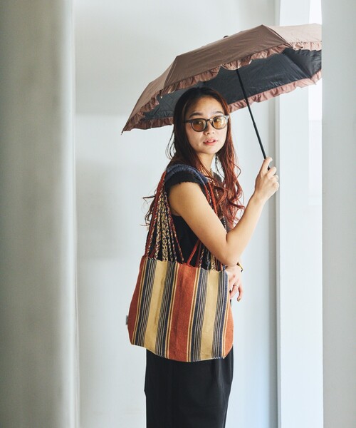 DULTON(ダルトン)の「DULTON/ダルトン Hanmmock tote S ハンモック ストライプトート S(トートバッグ・メンズ・グリーン/ブラウン・ONE SIZE)」の18枚目の写真