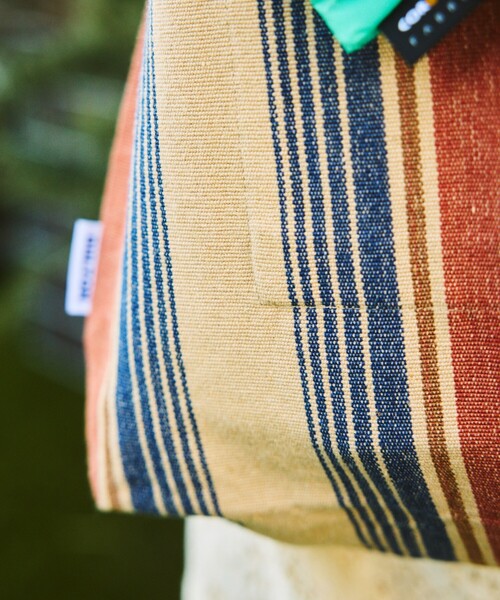 DULTON(ダルトン)の「DULTON/ダルトン Hanmmock tote S ハンモック ストライプトート S(トートバッグ・メンズ・グリーン/ブラウン・ONE SIZE)」の11枚目の写真