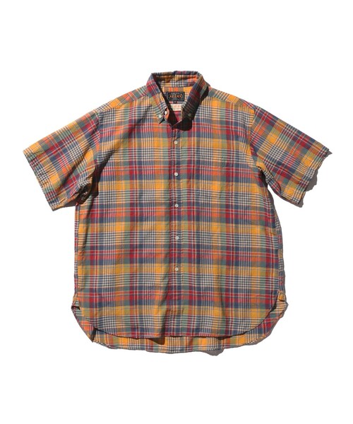 BEAMS PLUS(ビームスプラス)の「マドラスチェック ボタンダウン S/S シャツ クラシック フィット(シャツ/ブラウス・メンズ・パープル/ホワイト/イエロー系その他6・S/M/XL/L)」の3枚目の写真