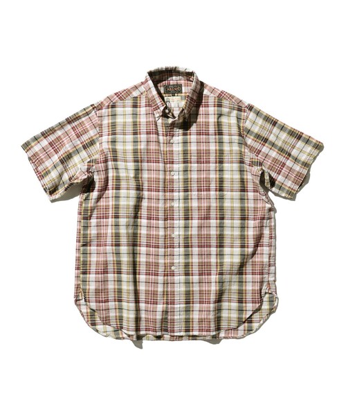 BEAMS PLUS(ビームスプラス)の「マドラスチェック ボタンダウン S/S シャツ クラシック フィット(シャツ/ブラウス・メンズ・パープル/ホワイト/イエロー系その他6・S/M/XL/L)」の5枚目の写真