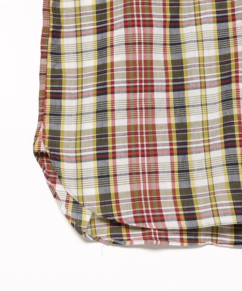 BEAMS PLUS(ビームスプラス)の「マドラスチェック ボタンダウン S/S シャツ クラシック フィット(シャツ/ブラウス・メンズ・パープル/ホワイト/イエロー系その他6・S/M/XL/L)」の8枚目の写真