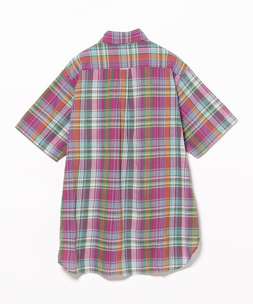 beams+ マドラスチェックシャツ クラシックフィット セール】マドラスチェック ボタンダウン S/S シャツ クラシック