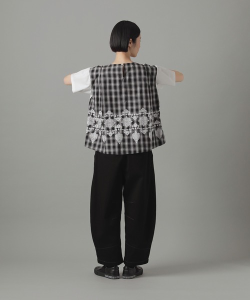 zucca チェックドッキングジャージィー ZUCCa（ズッカ） ワンピース チェックドッキングジャージィー
