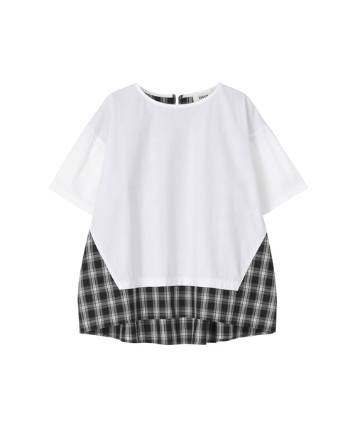 ZUCCa(ズッカ)の「チェックドッキングジャージィー / Tシャツ / (O)(Tシャツ/カットソー・レディース・ホワイト/ネイビー/ブラック・M size)」の15枚目の写真
