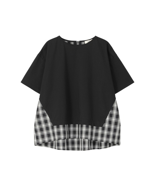 ZUCCa(ズッカ)の「チェックドッキングジャージィー / Tシャツ / (O)(Tシャツ/カットソー・レディース・ホワイト/ネイビー/ブラック・M size)」の16枚目の写真