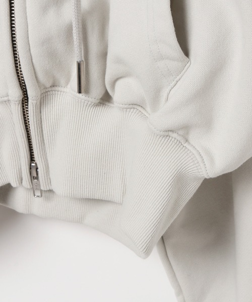 WOOALONG(ウアロン)の「【UNISEX】WOOALONG/シグネチャーフードジップ(ウラケ)(パーカー・レディース・ライトグレー/ブラウン系その他/ネイビー/チャコール・SMALL)」の8枚目の写真