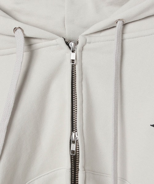 WOOALONG(ウアロン)の「【UNISEX】WOOALONG/シグネチャーフードジップ(ウラケ)(パーカー・レディース・ライトグレー/ブラウン系その他/ネイビー/チャコール・SMALL)」の9枚目の写真