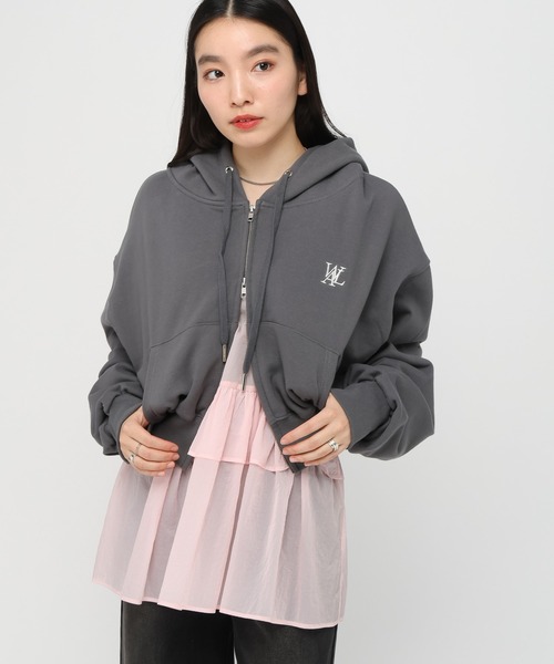 UNISEX】WOOALONG／シグネチャーフードジップ（ウラケ