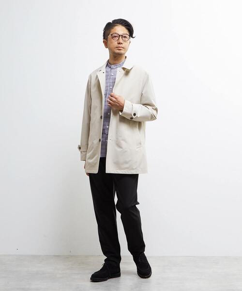 MEN'S MELROSE（メンズメルローズ）の「HITOYOSHIダブルネーム ｜ クラシカルパターンバンドカラーシャツ（シャツ/ブラウス・メンズ・ストライプ/チェック・2/3/4/5）」の12枚目の写真