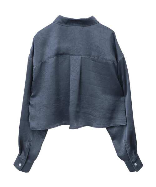 SOFFITTO(ソフィット)の「ヴィンテージライクボタンダウンショート丈ブラウス(シャツ/ブラウス・レディース・ネイビー/ピンク・FREE)」の17枚目の写真