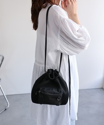 メッシュ巾着ショルダーバッグ