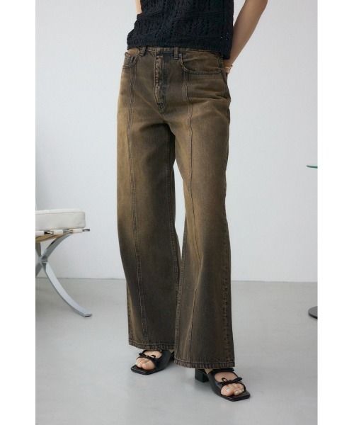 AZUL by moussy(アズールバイマウジー)の「AZUL DENIM ヴィンテージワイドデニム(デニムパンツ・レディース・ライトブルー/ブラック・SMALL/MEDIUM)」の18枚目の写真