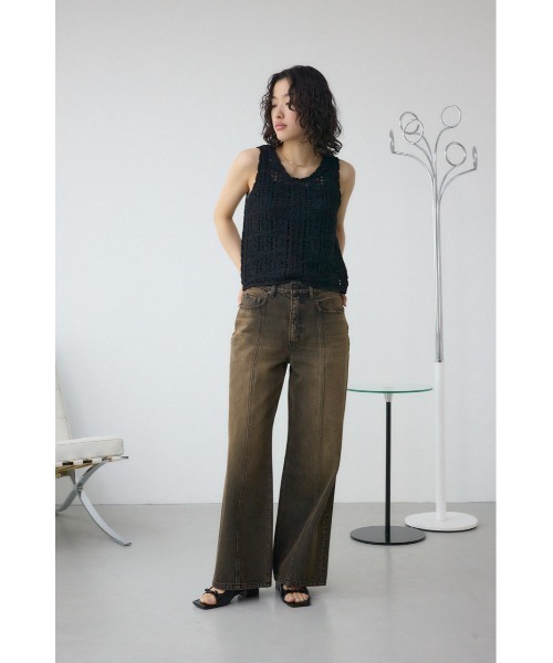 AZUL by moussy(アズールバイマウジー)の「AZUL DENIM ヴィンテージワイドデニム(デニムパンツ・レディース・ライトブルー/ブラック・SMALL/MEDIUM)」の17枚目の写真