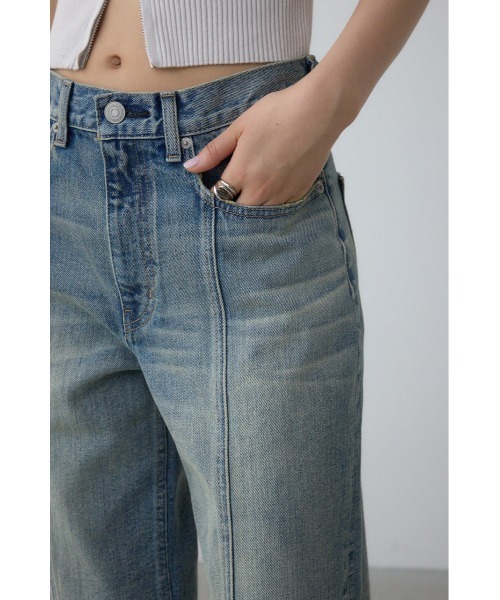 AZUL by moussy(アズールバイマウジー)の「AZUL DENIM ヴィンテージワイドデニム(デニムパンツ・レディース・ライトブルー/ブラック・SMALL/MEDIUM)」の20枚目の写真