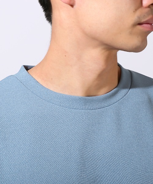 LUXSTYLE(ラグスタイル)の「梨地切り替えロンT(Tシャツ/カットソー・メンズ・ブルー/ブラック/グレー・M/L/XL)」の12枚目の写真