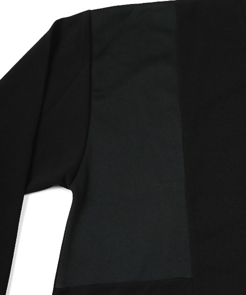 LUXSTYLE(ラグスタイル)の「梨地切り替えロンT(Tシャツ/カットソー・メンズ・ブルー/ブラック/グレー・M/L/XL)」の19枚目の写真