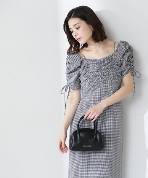 NATURAL BEAUTY BASIC(ナチュラルビューティーベーシック)の「◇サッカーオフショルIラインワンピース(ワンピース・レディース・ブルー系その他/ブラック系その他・P/S/MEDIUM)」の10枚目の写真