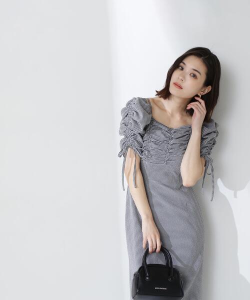 NATURAL BEAUTY BASIC(ナチュラルビューティーベーシック)の「◇サッカーオフショルIラインワンピース(ワンピース・レディース・ブルー系その他/ブラック系その他・P/S/MEDIUM)」の12枚目の写真