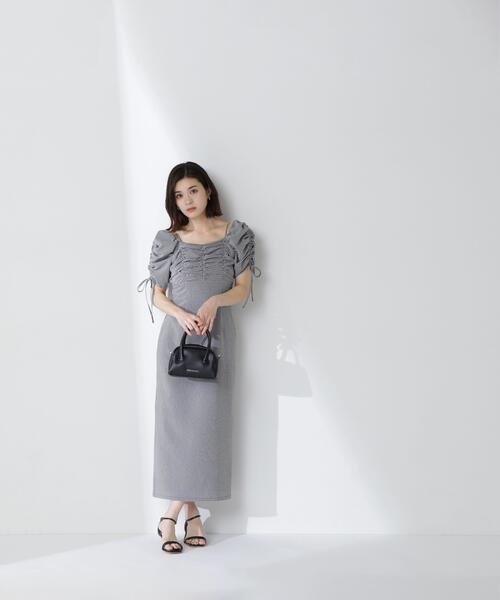 NATURAL BEAUTY BASIC(ナチュラルビューティーベーシック)の「◇サッカーオフショルIラインワンピース(ワンピース・レディース・ブルー系その他/ブラック系その他・P/S/MEDIUM)」の13枚目の写真