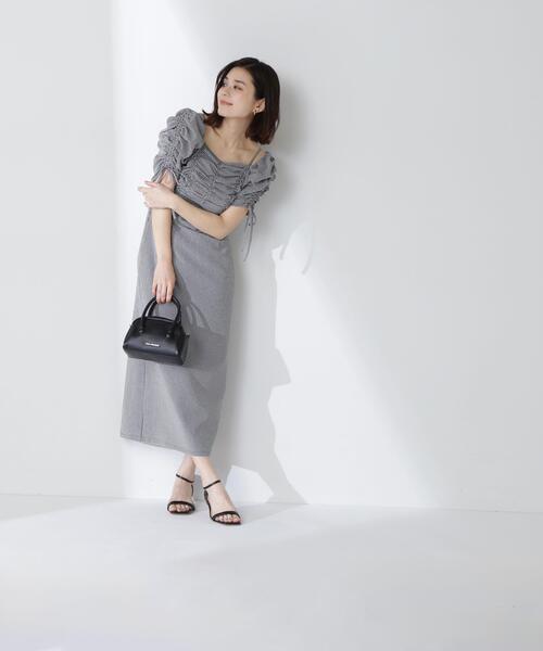 NATURAL BEAUTY BASIC(ナチュラルビューティーベーシック)の「◇サッカーオフショルIラインワンピース(ワンピース・レディース・ブルー系その他/ブラック系その他・P/S/MEDIUM)」の16枚目の写真