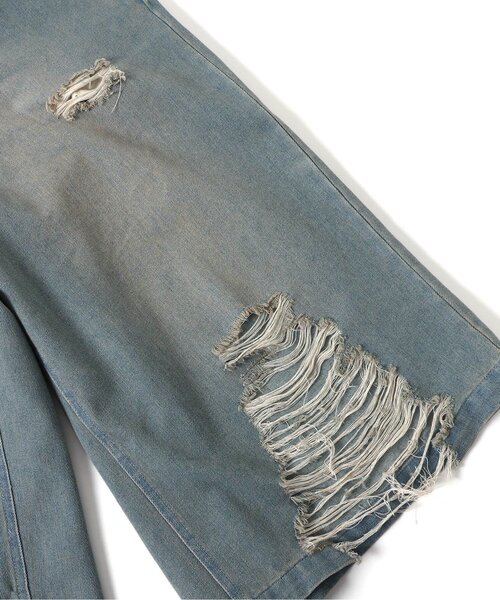 algy（アルジー）の「グランジワイドハーフパンツ（デニムパンツ・キッズ・グレー/サックスブルー・SMALL/MEDIUM/X-SMALL/XX-SMALL）」の16枚目の写真