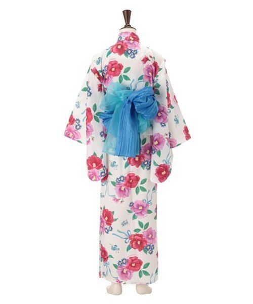 セール】【接触冷感】椿柄2WAY浴衣（浴衣）｜mezzo piano Junior