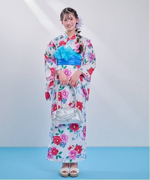 【２回着用】120 浴衣　メゾピアノ　椿　サンドレス 2回着用】120 浴衣 メゾピアノ 椿 サンドレス 2回着用】120 浴衣