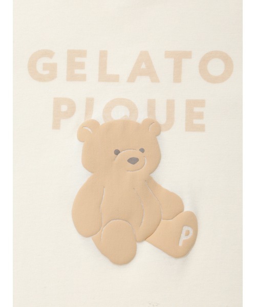 gelato pique（ジェラートピケ）の「【KIDS】ぬいぐるみワンポイントTシャツ（ルームウェア/パジャマ・キッズ・ラベンダー/ベージュ/ミント/ブルー/オフホワイト/ピンク/ライトピンク・100/90/120/110）」の11枚目の写真