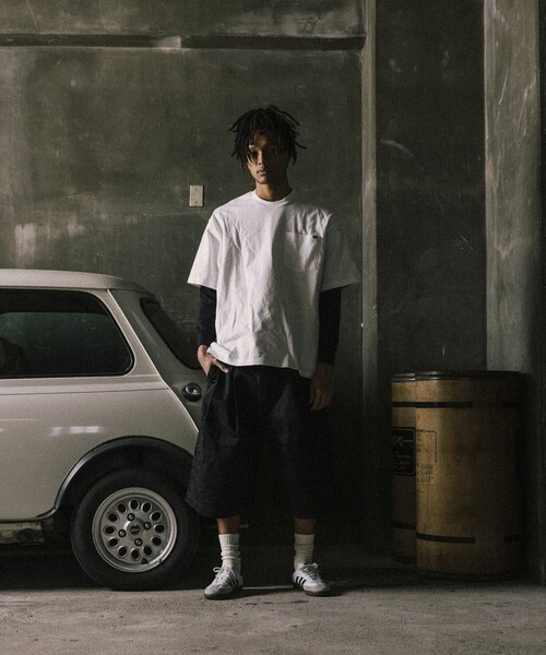 RED KAP（レッドキャップ）の「RED KAP/レッドキャップ 別注 2TUCK BAGGY WIDE TWILL SHORTS PANTS/バギーショートパンツ/ワイドフィット（その他パンツ・メンズ・ブラウン/ベージュ/ブラック/チャコールグレー・MEDIUM/LARGE）」の5枚目の写真