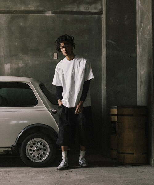 RED KAP（レッドキャップ）の「RED KAP/レッドキャップ 別注 2TUCK BAGGY WIDE TWILL SHORTS PANTS/バギーショートパンツ/ワイドフィット（その他パンツ・メンズ・ブラウン/ベージュ/ブラック/チャコールグレー・MEDIUM/LARGE）」の6枚目の写真