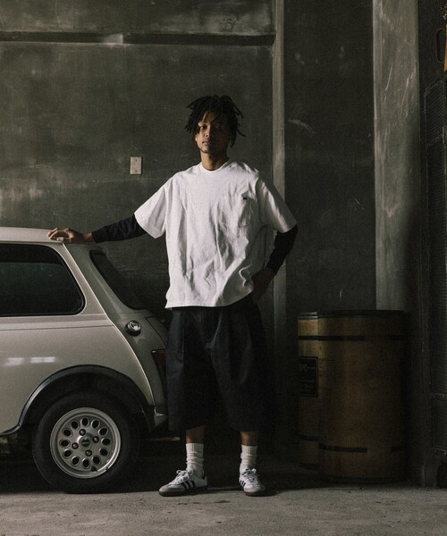 RED KAP（レッドキャップ）の「RED KAP/レッドキャップ 別注 2TUCK BAGGY WIDE TWILL SHORTS PANTS/バギーショートパンツ/ワイドフィット（その他パンツ・メンズ・ブラウン/ベージュ/ブラック/チャコールグレー・MEDIUM/LARGE）」の8枚目の写真