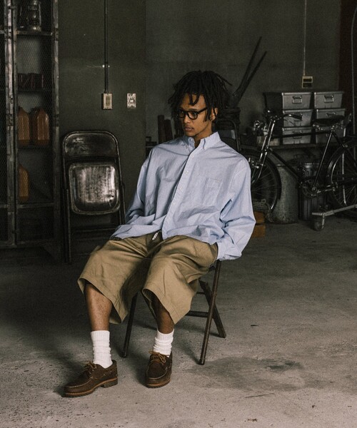 RED KAP（レッドキャップ）の「RED KAP/レッドキャップ 別注 2TUCK BAGGY WIDE TWILL SHORTS PANTS/バギーショートパンツ/ワイドフィット（その他パンツ・メンズ・ブラウン/ベージュ/ブラック/チャコールグレー・MEDIUM/LARGE）」の17枚目の写真