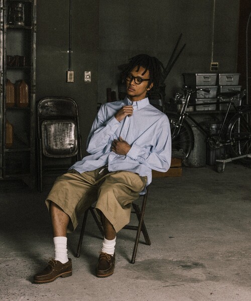 RED KAP（レッドキャップ）の「RED KAP/レッドキャップ 別注 2TUCK BAGGY WIDE TWILL SHORTS PANTS/バギーショートパンツ/ワイドフィット（その他パンツ・メンズ・ブラウン/ベージュ/ブラック/チャコールグレー・MEDIUM/LARGE）」の20枚目の写真