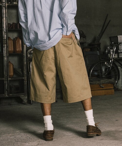 別注 REDCAP 2TUCK バギーワイドショーツ セール】RED KAP/レッドキャップ 別注 2TUCK BAGGY WIDE TWILL