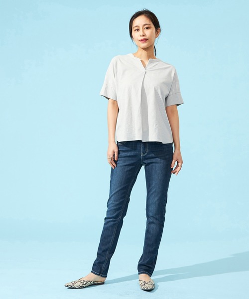 C17（シーセブンティーン）の「C17 COOLスキニーデニムパンツ【涼】（デニムパンツ・レディース・ブラック/ダークインディゴブルー/ライトインディゴブルー・SMALL/MEDIUM/LARGE/X-SMALL）」の21枚目の写真