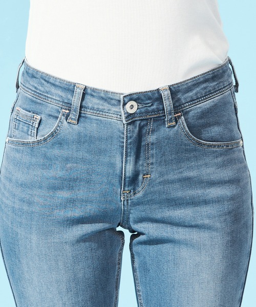 C17（シーセブンティーン）の「C17 COOLスキニーデニムパンツ【涼】（デニムパンツ・レディース・ブラック/ダークインディゴブルー/ライトインディゴブルー・SMALL/MEDIUM/LARGE/X-SMALL）」の14枚目の写真