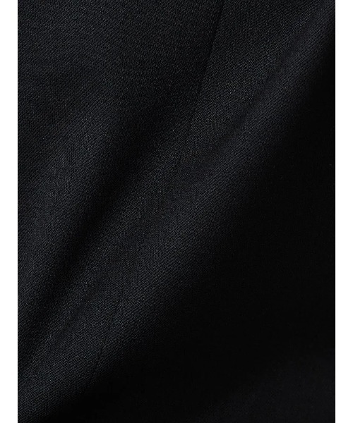 Perfect Suit FActory（パーフェクトスーツファクトリー）の「シルク混リクルートスーツ＜撥水・撥油＞ストレートパンツ　無地　ブラック（スーツパンツ・レディース・ブラック・11号/9号/7号/13号）」の2枚目の写真