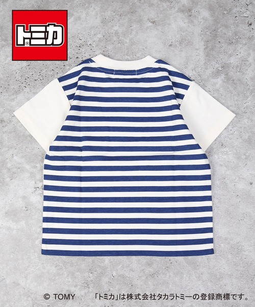 DILASH(ディラッシュ)の「【トミカ 】 飛び出すハンバーガー半袖Tシャツ(Tシャツ/カットソー・キッズ・グリーン/オフホワイト・80/130/90/100/110/120)」の3枚目の写真