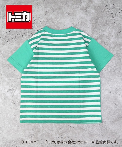 DILASH(ディラッシュ)の「【トミカ 】 飛び出すハンバーガー半袖Tシャツ(Tシャツ/カットソー・キッズ・グリーン/オフホワイト・80/130/90/100/110/120)」の4枚目の写真