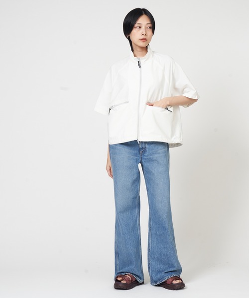 WILD THINGS（ワイルドシングス）の「SUPPLEX S/S JACKET サプレックス ショート スリーブ ジャケット（ナイロンジャケット・レディース・ブラック/オフホワイト/ベージュ・S/M）」の22枚目の写真