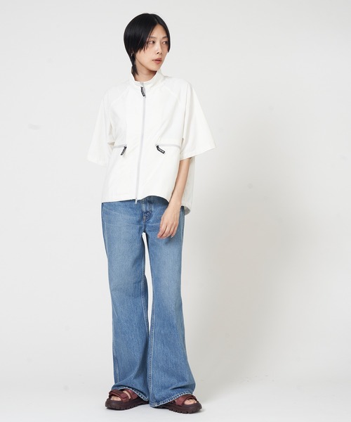 WILD THINGS（ワイルドシングス）の「SUPPLEX S/S JACKET サプレックス ショート スリーブ ジャケット（ナイロンジャケット・レディース・ブラック/オフホワイト/ベージュ・S/M）」の18枚目の写真