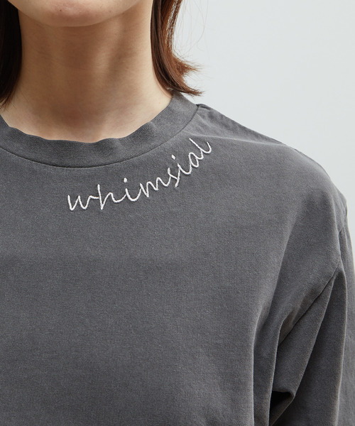 SOFFITTO(ソフィット)の「製品染コンパクトロゴ入りTシャツ(Tシャツ/カットソー・レディース・チャコールグレー/ホワイト/ミント・FREE)」の17枚目の写真