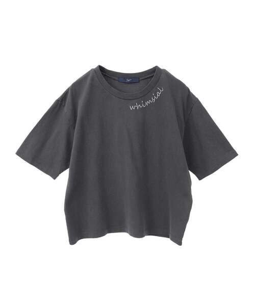 SOFFITTO(ソフィット)の「製品染コンパクトロゴ入りTシャツ(Tシャツ/カットソー・レディース・チャコールグレー/ホワイト/ミント・FREE)」の16枚目の写真