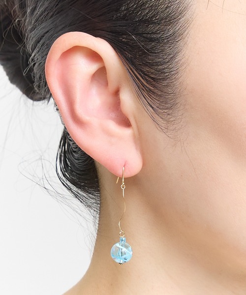 gargle(ガーグル)の「gargle ガーグル:JAPANシリーズ ミニヨーヨー ピアス(ピアス(両耳用)・レディース・ブルー/パープル/ピンク・FREE)」の4枚目の写真