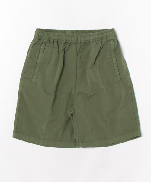 HRM ハリウッドランチマーケット　ハーフパンツ H EMBROIDERY BOTANICAL DYED LEGS FREE NYLON SHORTS | Hエン